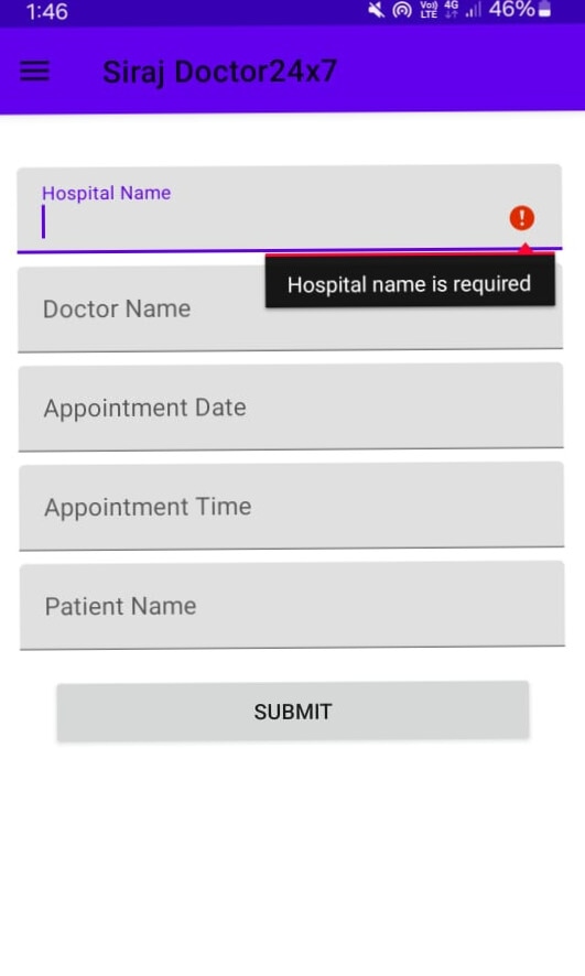 Docter Appointent Application